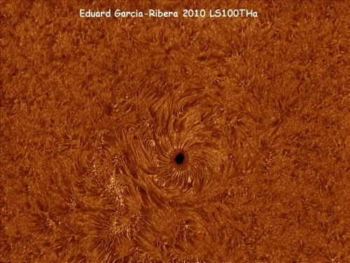 gráfico telescopio solar LUNT LS100THa/B1200 H-alpha,  4