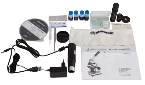 fotografía microscopio Bresser Junior 40–1024x, con funda,  9