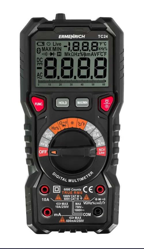 fotografía multímetro digital Ermenrich Zing TC24,  2