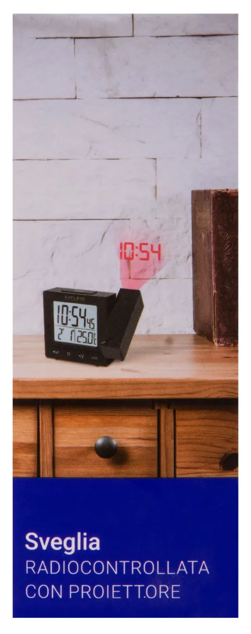 fotografía reloj de proyección digital RC Explore Scientific, negro,  18