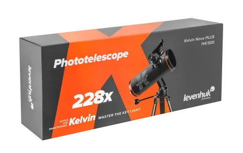 fotografía fototelescopio Levenhuk Kelvin Nova PLUS 114/500,  18