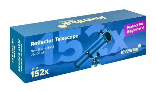 foto telescopio Levenhuk New Skyline BASE 76/700 AZ1,  13