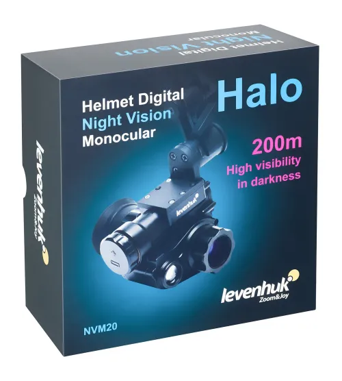 imagen monocular digital de visión nocturna Levenhuk Halo NVM20 Helmet,  17