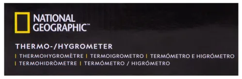 imagen termó-higrómetro Bresser National Geographic con 4 datos de medida independientes, negro,  15