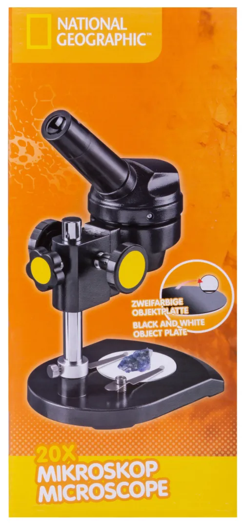 foto microscopio Bresser National Geographic 20x, monocular,  17