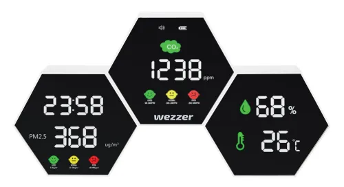 foto medidor de la calidad del aire Levenhuk Wezzer Air PRO DM50,  4